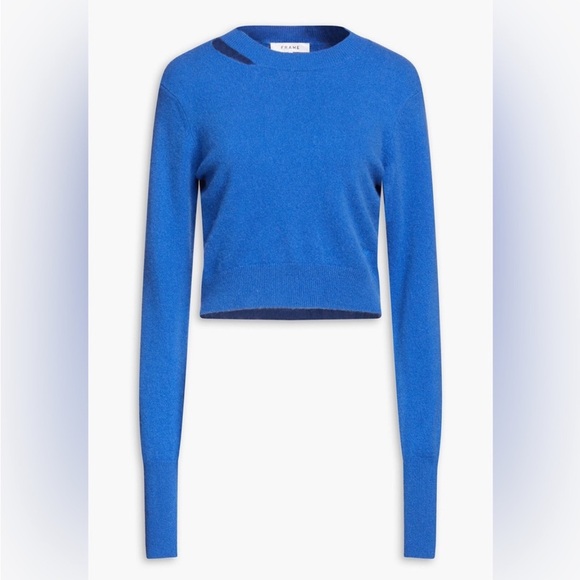 Frame Denim Blue Crew Neck Sweater - Picture 2 of 9